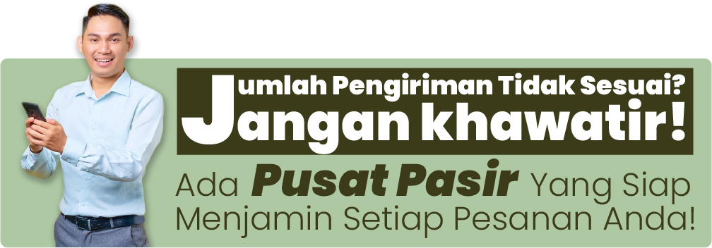 Jual pasir, Pasir bangunan terbaik, harga pasir 1 petak