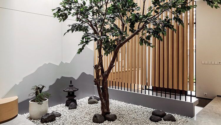 zen garden - taman minimalis modern - taman rumah