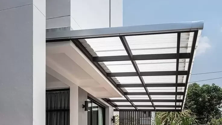atap kaca baja ringan - kanopi baja ringan - atap rumah