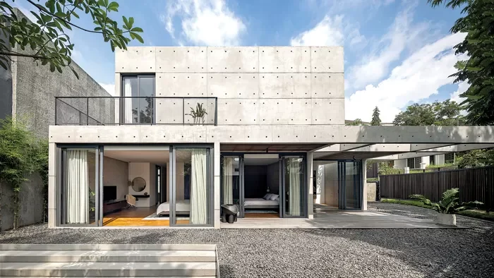 fasad beton ekspos - beton ekspos - rumah beton ekspos