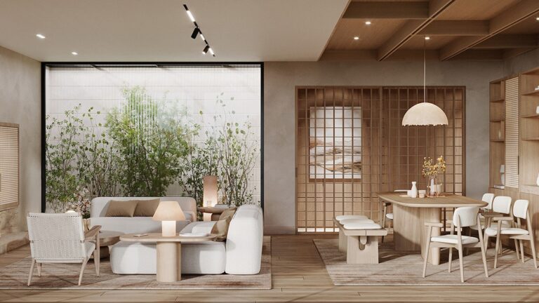 japandi interior - rumah japandi minimalis - japandi style