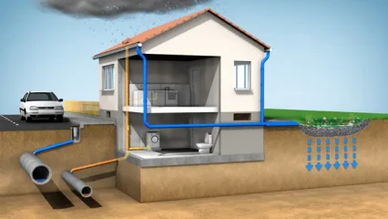 saluran drainase rumah - sistem drainase rumah - bentuk saluran drainase